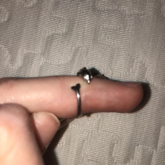 Sterling silver stamped .925 adjustable toe ring - Picture 3 of 7